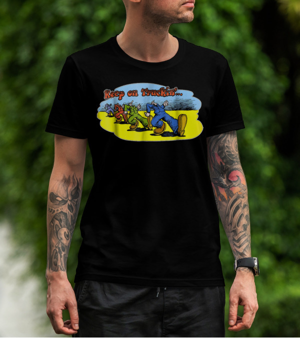 Keep On Truckin' Vintage Style 70s T-Shirt