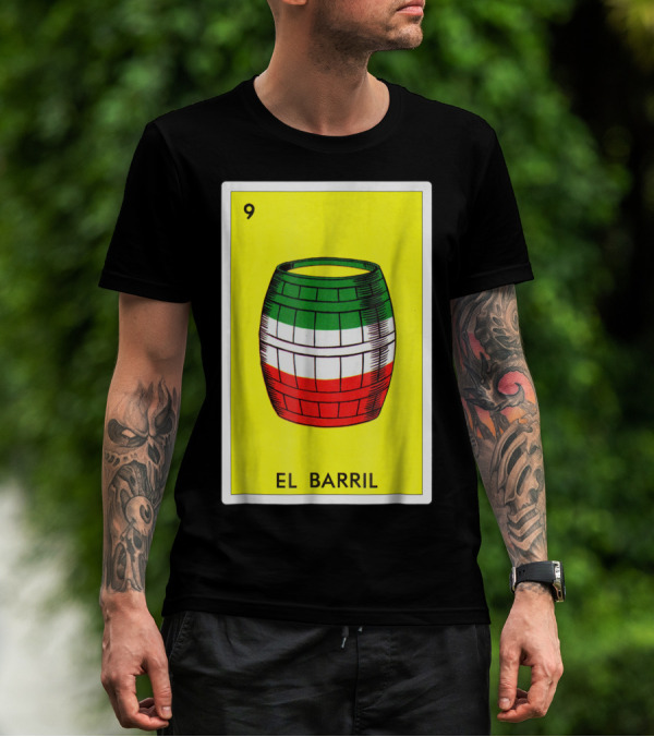 Loteria El Barril Card 9 Mexican Colors Classic Version T-Shirt