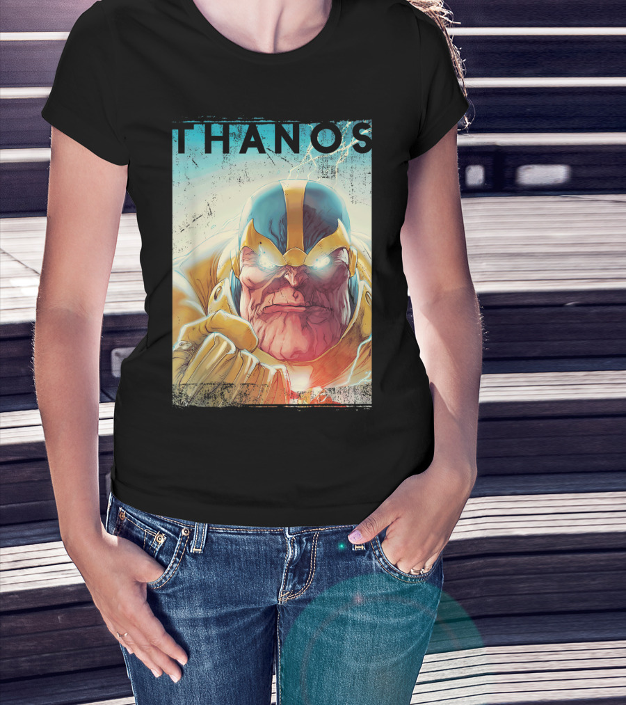 Marvel Thanos Vintage Iconic Character Close-Up T-Shirt