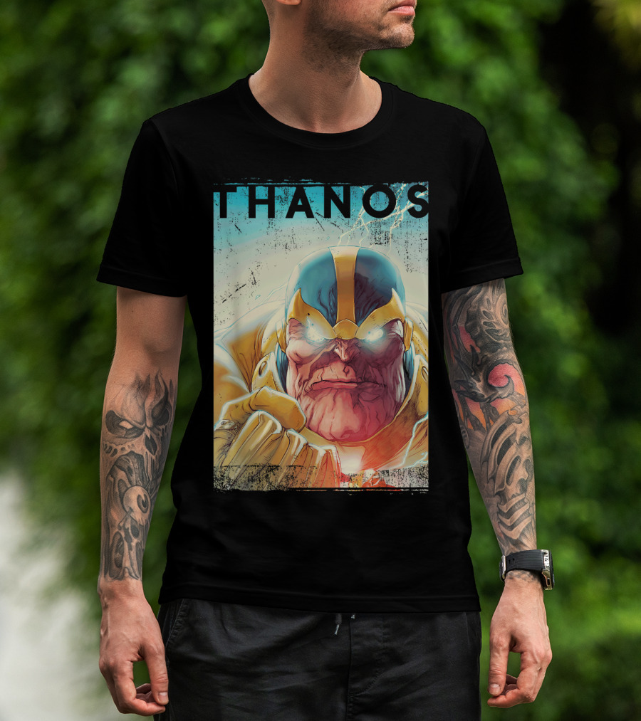 Marvel Thanos Vintage Iconic Character Close-Up T-Shirt