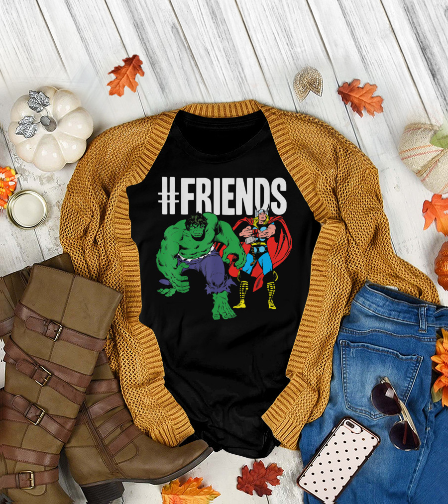 Marvel Thor Hulk #Friends T-Shirt