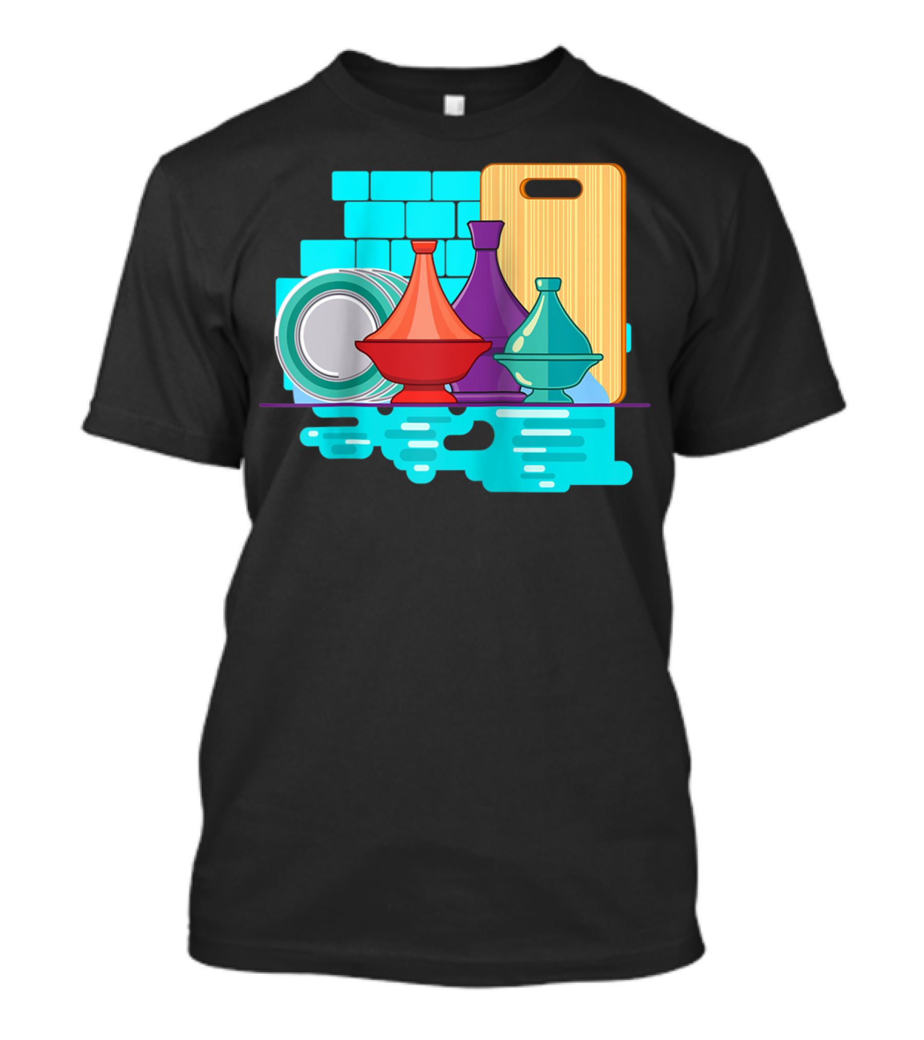 Moroccan Classic Tagine Vibrant Tajine Display Morocco T-Shirt