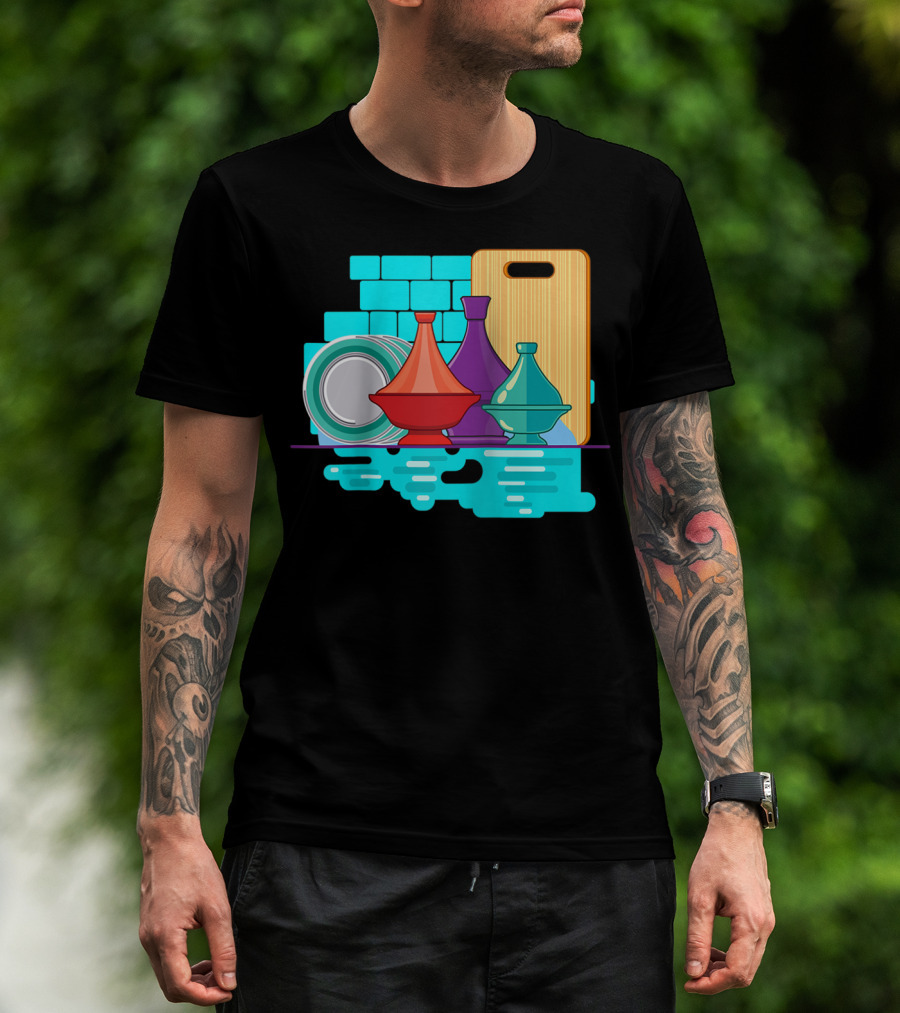 Moroccan Classic Tagine Vibrant Tajine Display Morocco T-Shirt