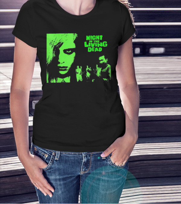 Night Of The Living Dead Vintage Classic Zombie Horror Movie T-Shirt