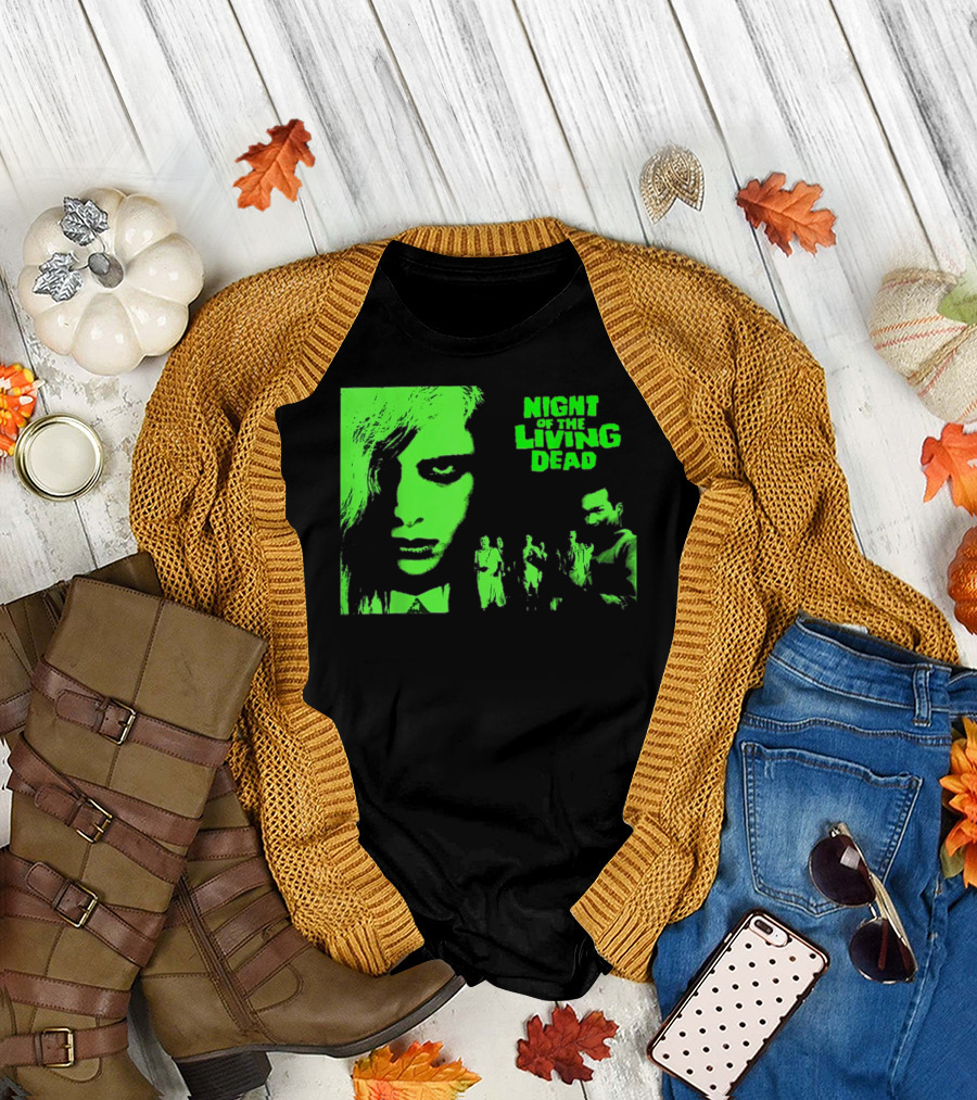 Night Of The Living Dead Vintage Classic Zombie Horror Movie T-Shirt