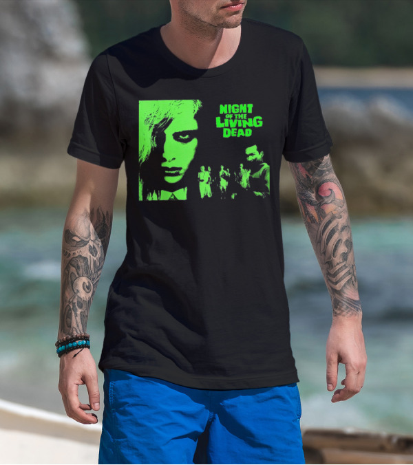 Night Of The Living Dead Vintage Classic Zombie Horror Movie T-Shirt