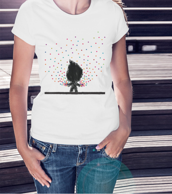 Kids Classic Trolls Colorful Polka Dot T-Shirt