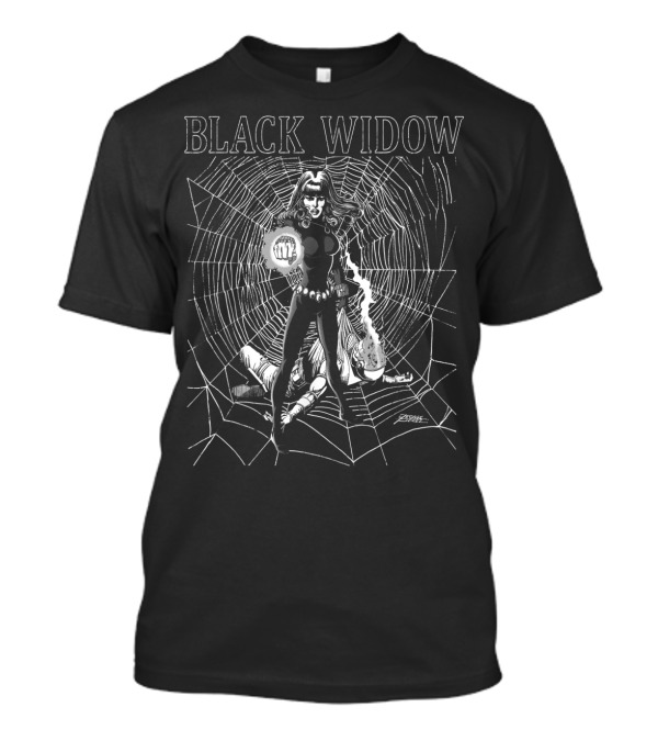 Black Widow Marvel Tonal Cover Comic T-Shirt