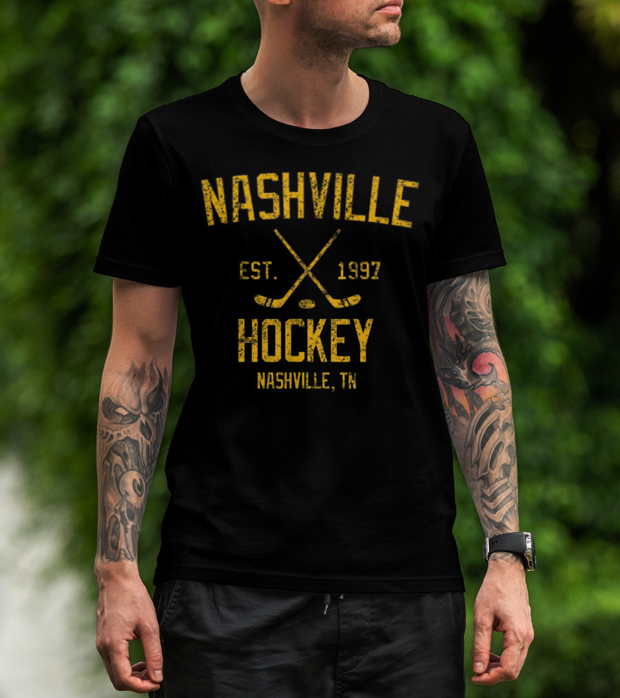 Nashville Hockey Est. 1997 Nashville TN Vintage T-Shirt
