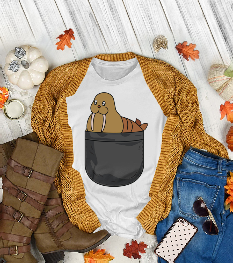 Pocket Walrus Fun for Animal Lovers T-Shirt