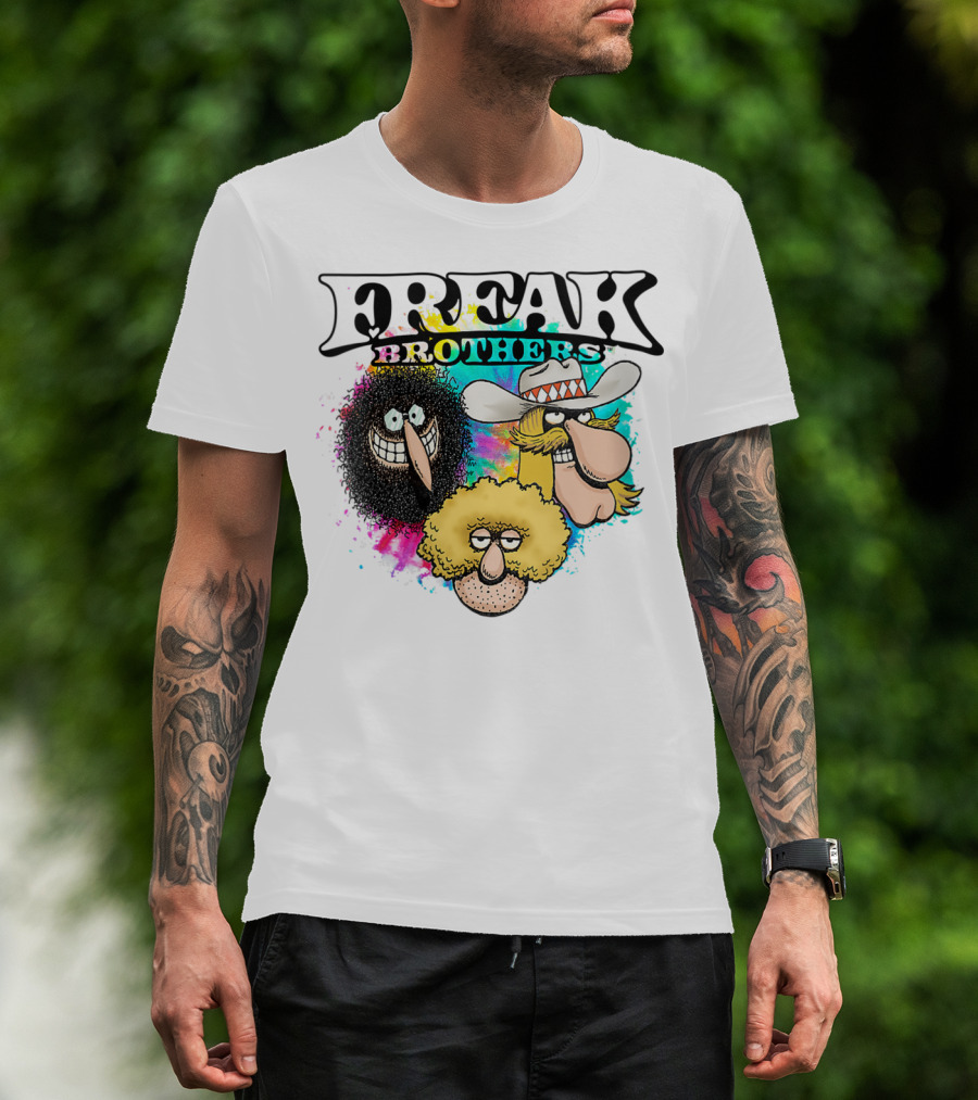 Freak Brothers Colorful Trio Faces T-Shirt