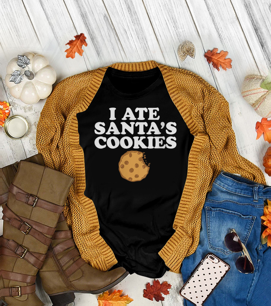 I Ate Santa's Cookies Chocolate Chip Bite T-Shirt