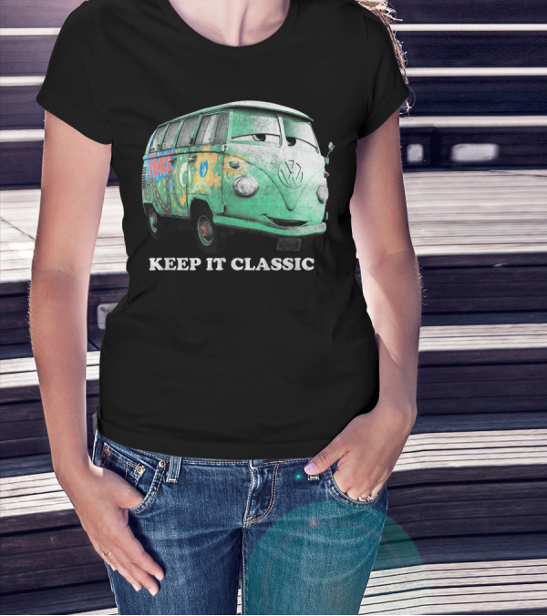 Disney Pixar Cars Fillmore Keep It Classic Volkswagen Van T-Shirt