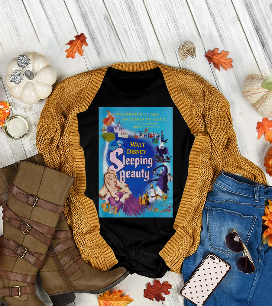 Walt Disney Sleeping Beauty Wondrous to See Glorious to Hear Motion Picture T-Shirt