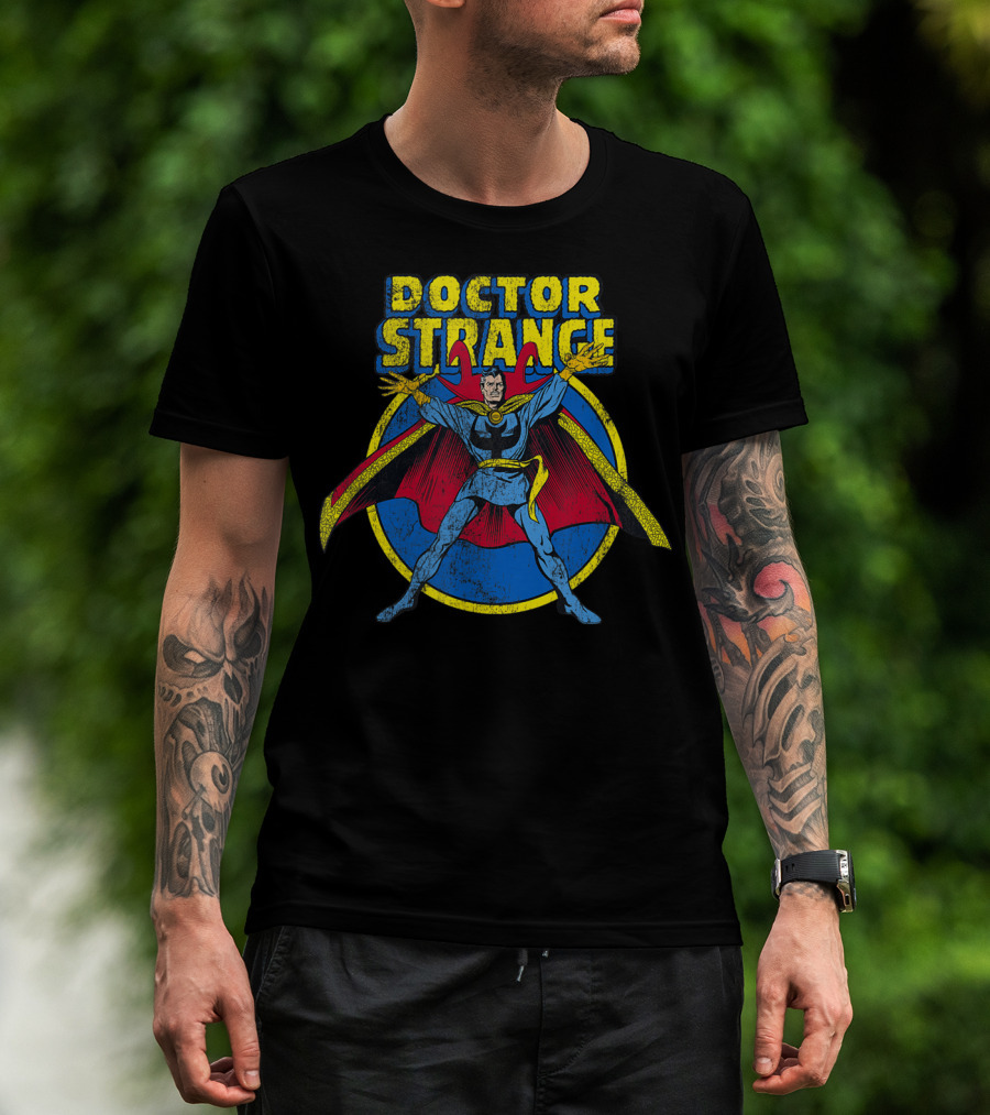 Doctor Strange Vintage Comic Style Marvel Superhero T-Shirt
