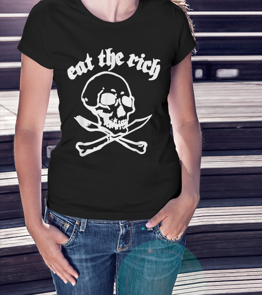 Eat The Rich Skull Crossbones Classic Rock T-Shirt