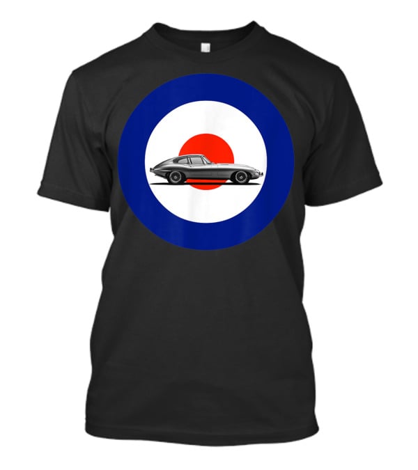 Etype Jaguar On RAF Roundel Classic Car T-Shirt