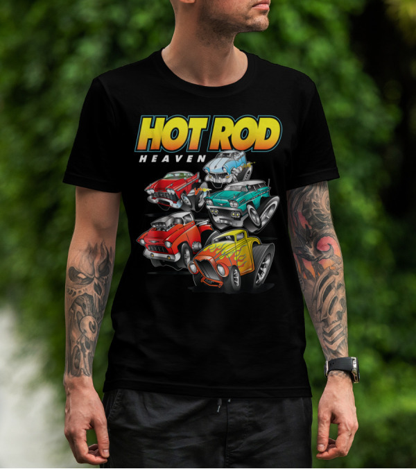 Hot Rod Heaven Classic And Antique Cars Vintage Style Collection T-Shirt