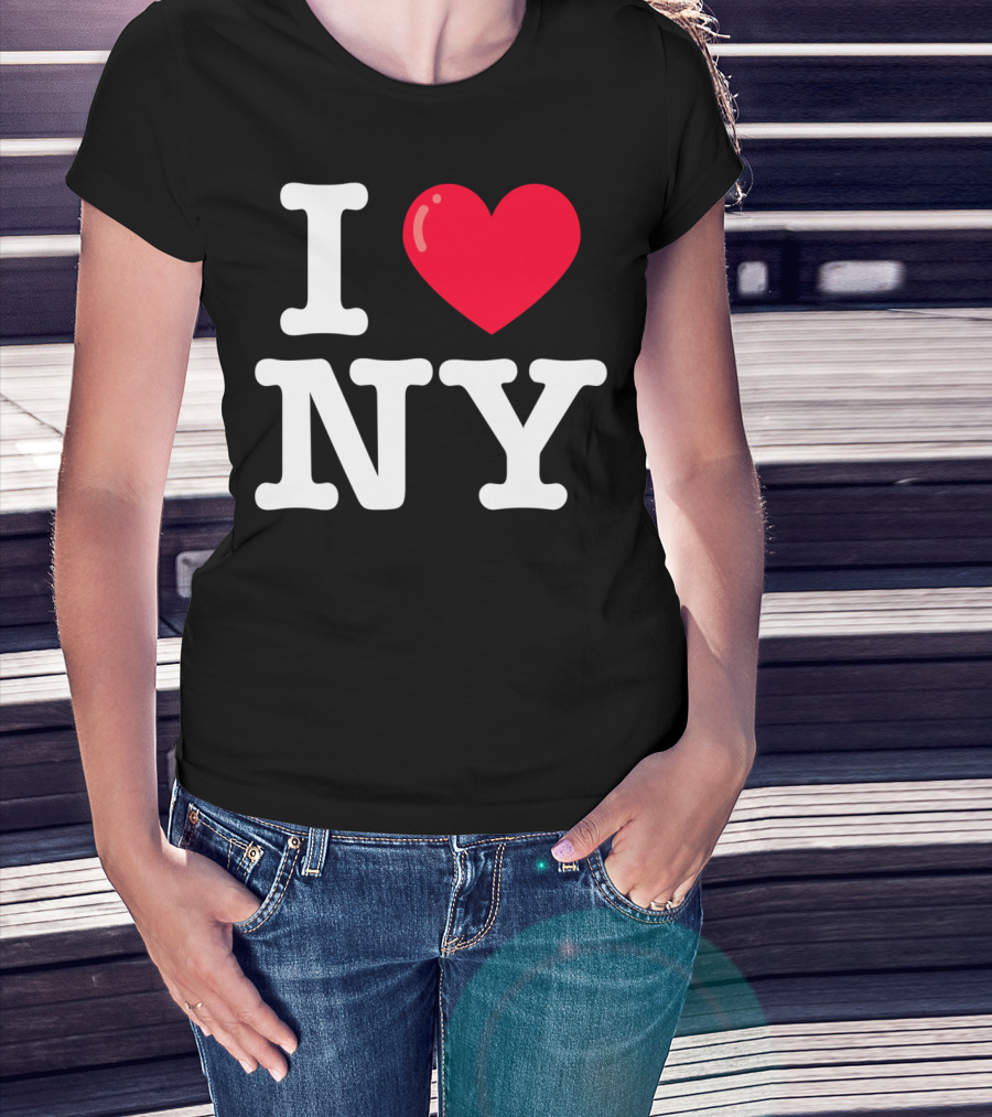 I Heart NY Classic Typewriter Font T-Shirt