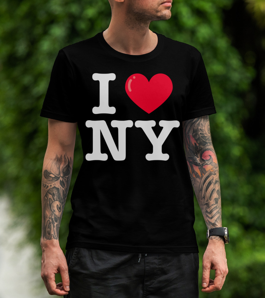 I Heart NY Classic Typewriter Font T-Shirt