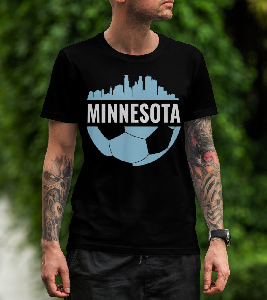 Minnesota Soccer Pride Futbol Skyline T-Shirt