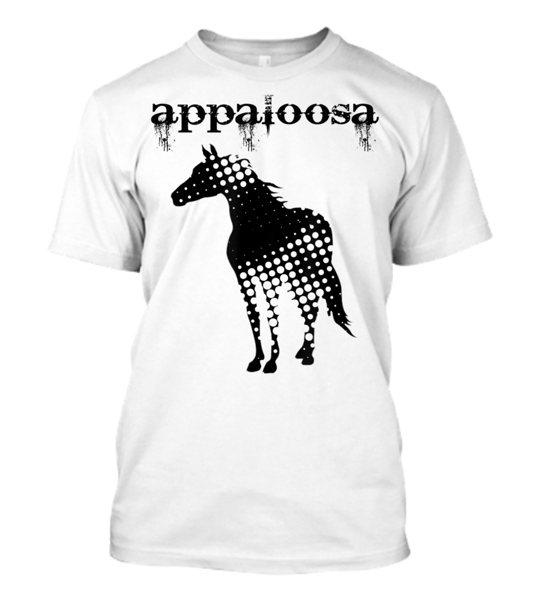 Appaloosa Horse Silhouette With Polka Dot T-Shirt