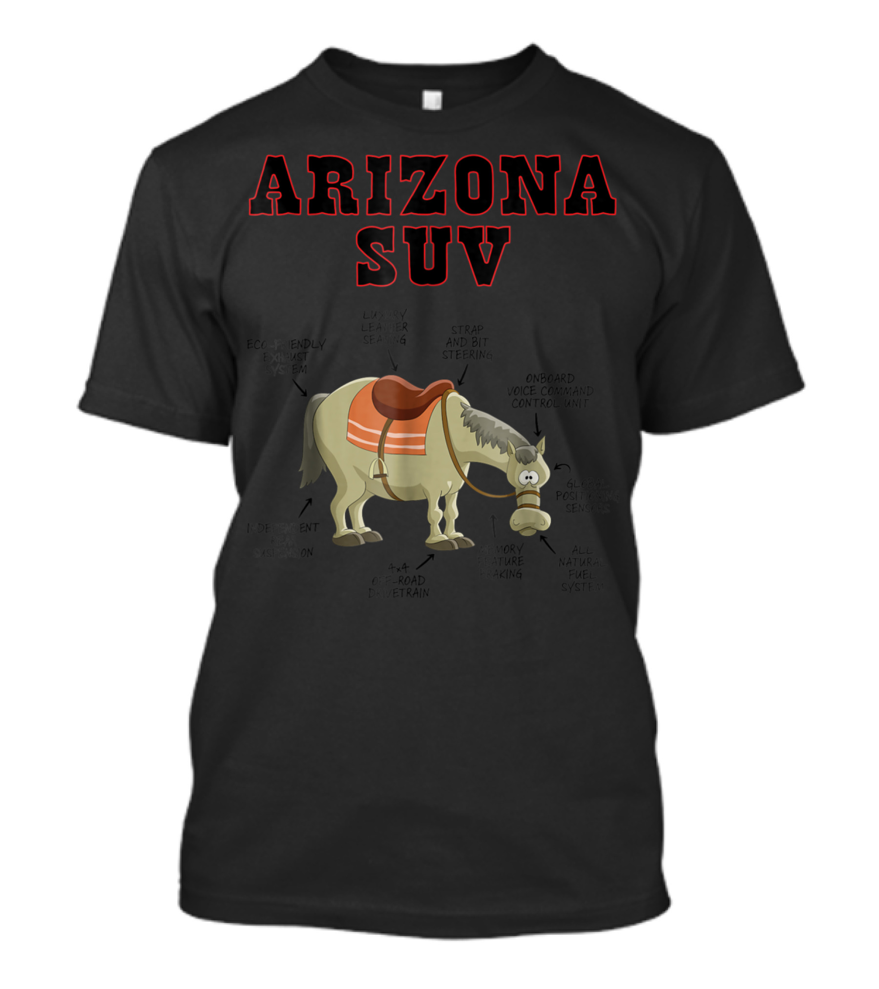 Arizona SUV Horse Mule Funny Joke T-Shirt