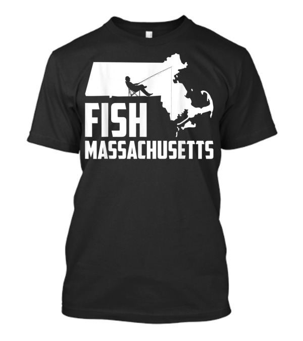 Fish Massachusetts State Pride Fishing T-Shirt