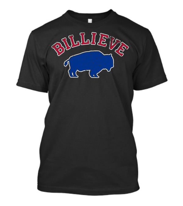 BILLIEVE Funny Distressed Buffalo Mafia Football Fan T-Shirt