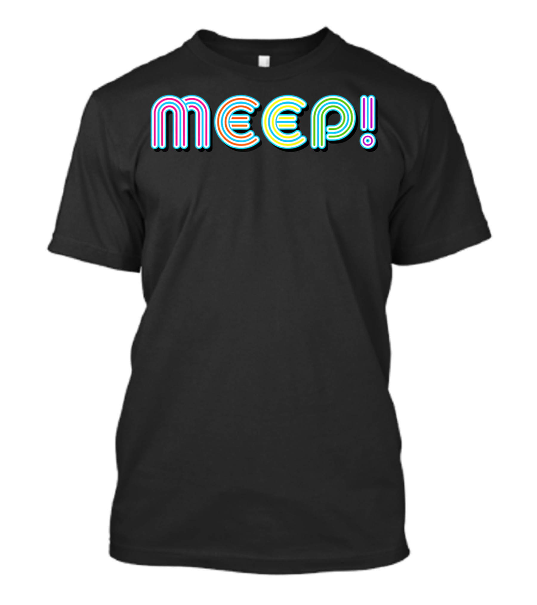 Meep Neon Rainbow Pride Humor T-Shirt