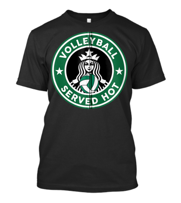 Volleyball Served Hot Funny Star T-Shirt