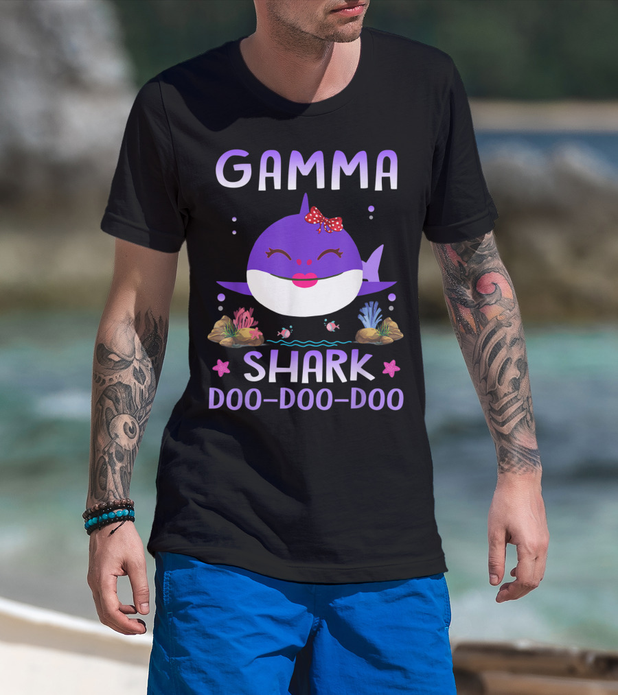 Gamma Shark Doo Doo Doo Matching Family Shark T-Shirt