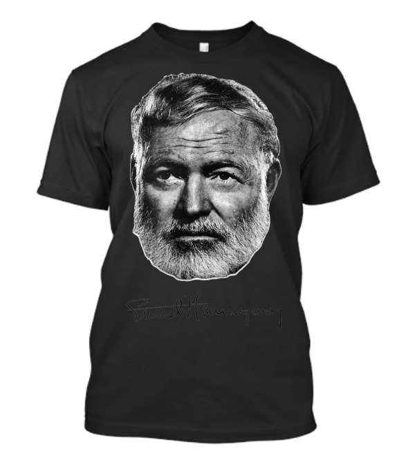 Ernest Hemingway Portrait For Writers And Literature Enthusiasts T-Shirt