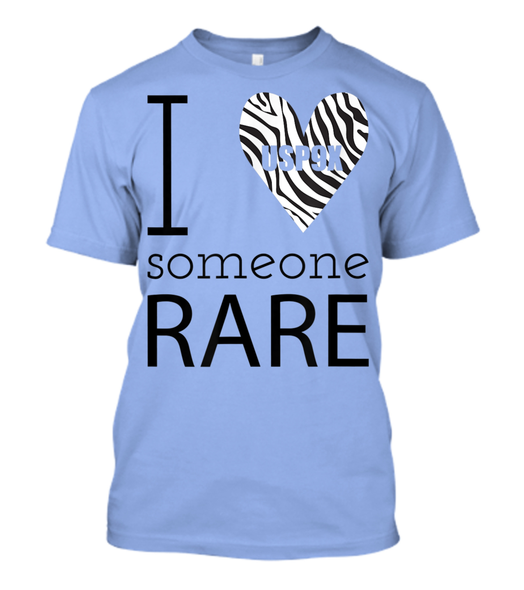 I Love Zebra Heart Someone Rare USP9X T-Shirt