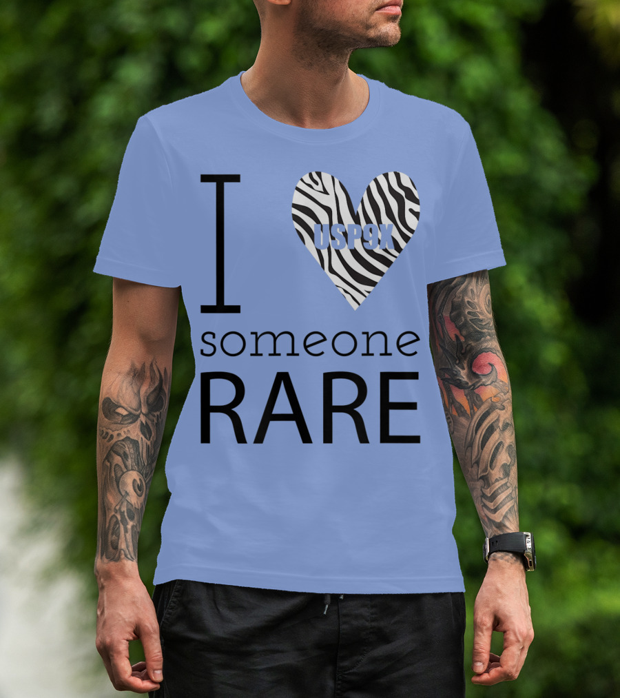 I Love Zebra Heart Someone Rare USP9X T-Shirt
