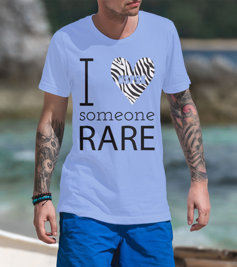 I Love Zebra Heart Someone Rare USP9X T-Shirt