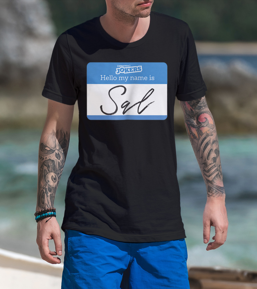Impractical Jokers Hello My Name Is Sal Name Tag T-Shirt