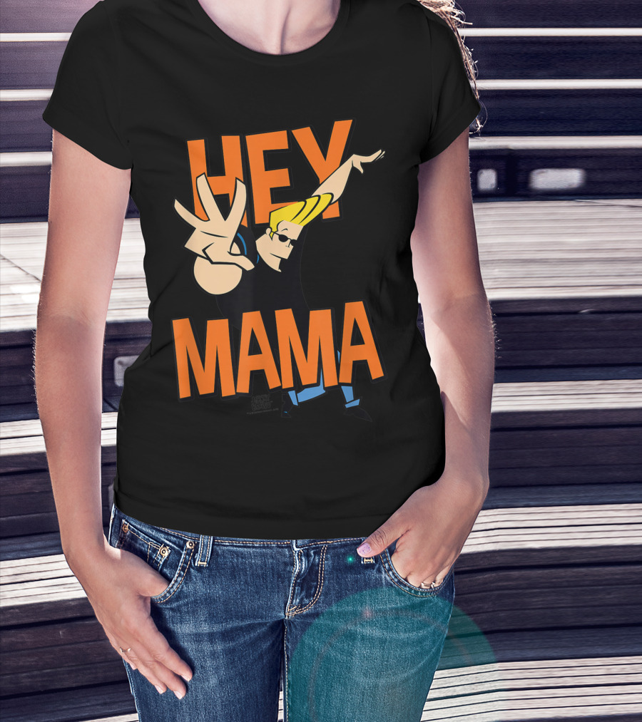 Johnny Bravo Hey Mama Pose Retro Cartoon Network Character T-Shirt