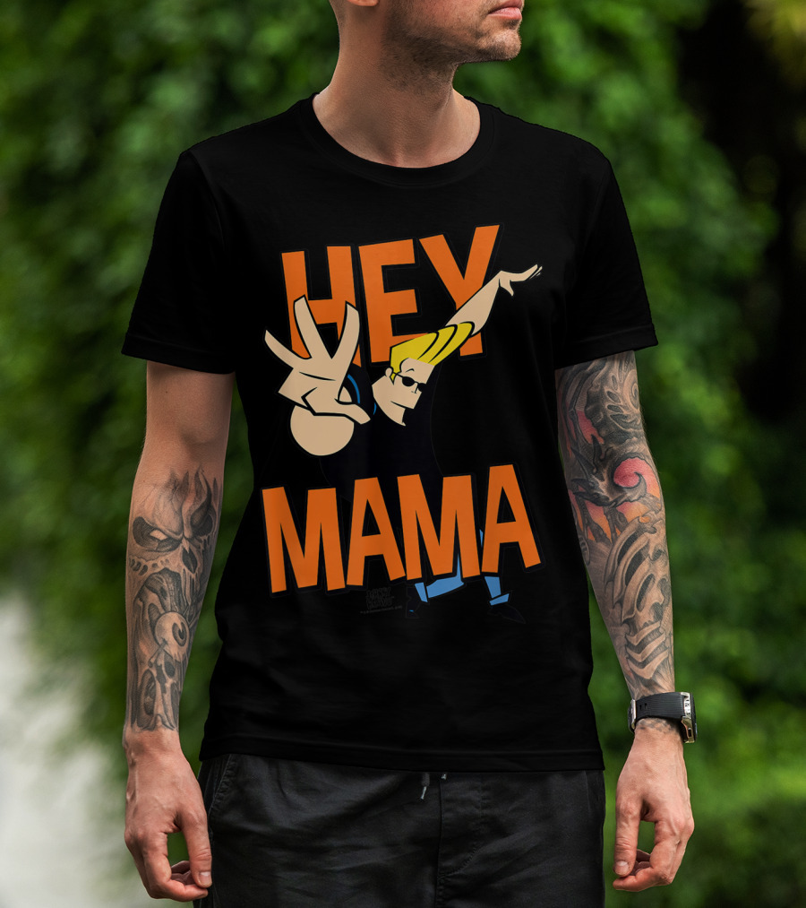 Johnny Bravo Hey Mama Pose Retro Cartoon Network Character T-Shirt