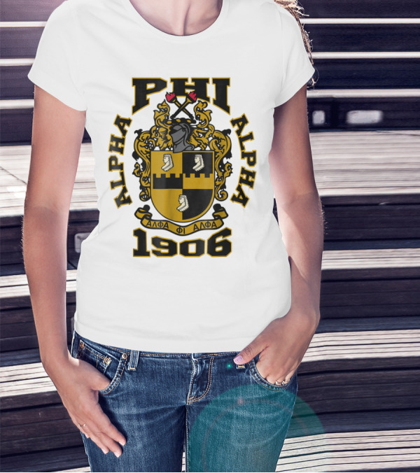 Alpha Phi Alpha Fraternity Crest 1906 ΑΦΑ T-Shirt