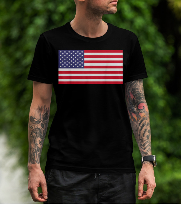 American Flag Fourth Of July Independence Day T-Shirt