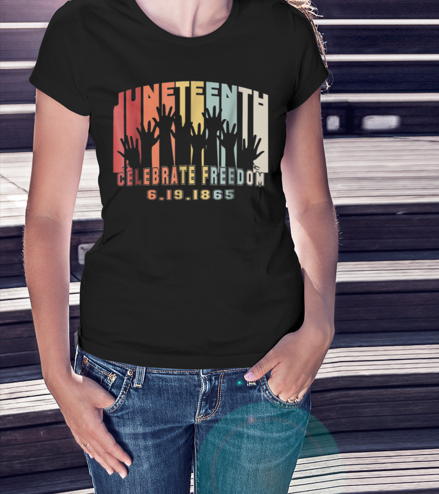 Juneteenth Celebrate Freedom 6.19.1865 Black History Day T-Shirt