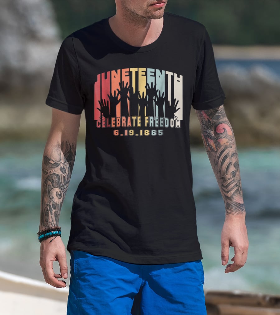 Juneteenth Celebrate Freedom 6.19.1865 Black History Day T-Shirt