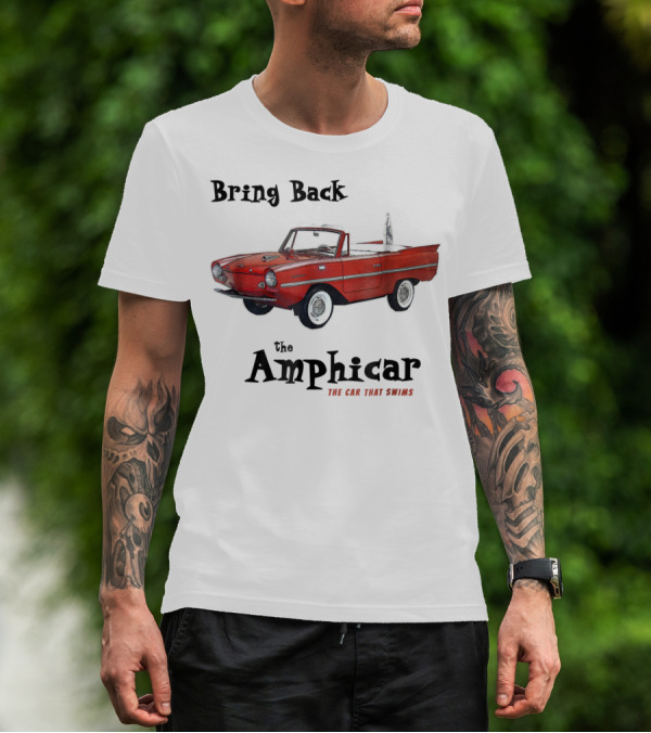 Bring Back The Amphicar The Car That Swims Red Vintage Convertible T-Shirt
