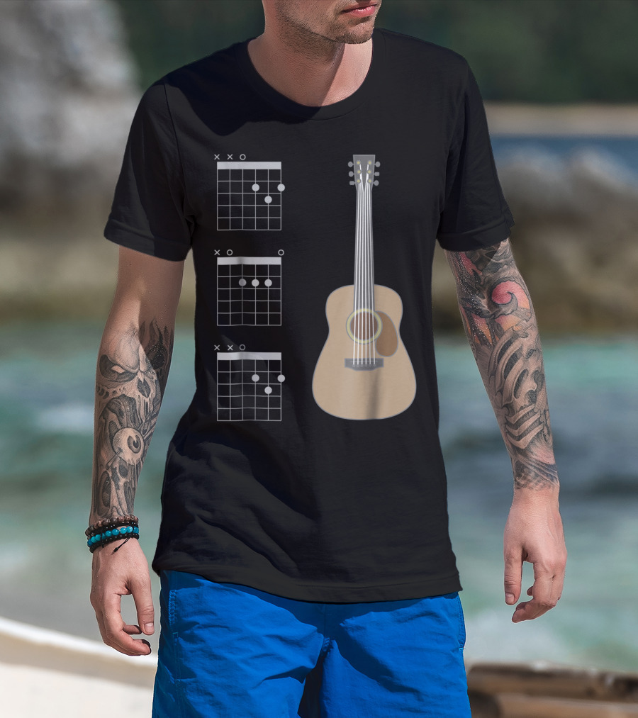 Dad Great Acoustic Guitar Chords T-Shirt