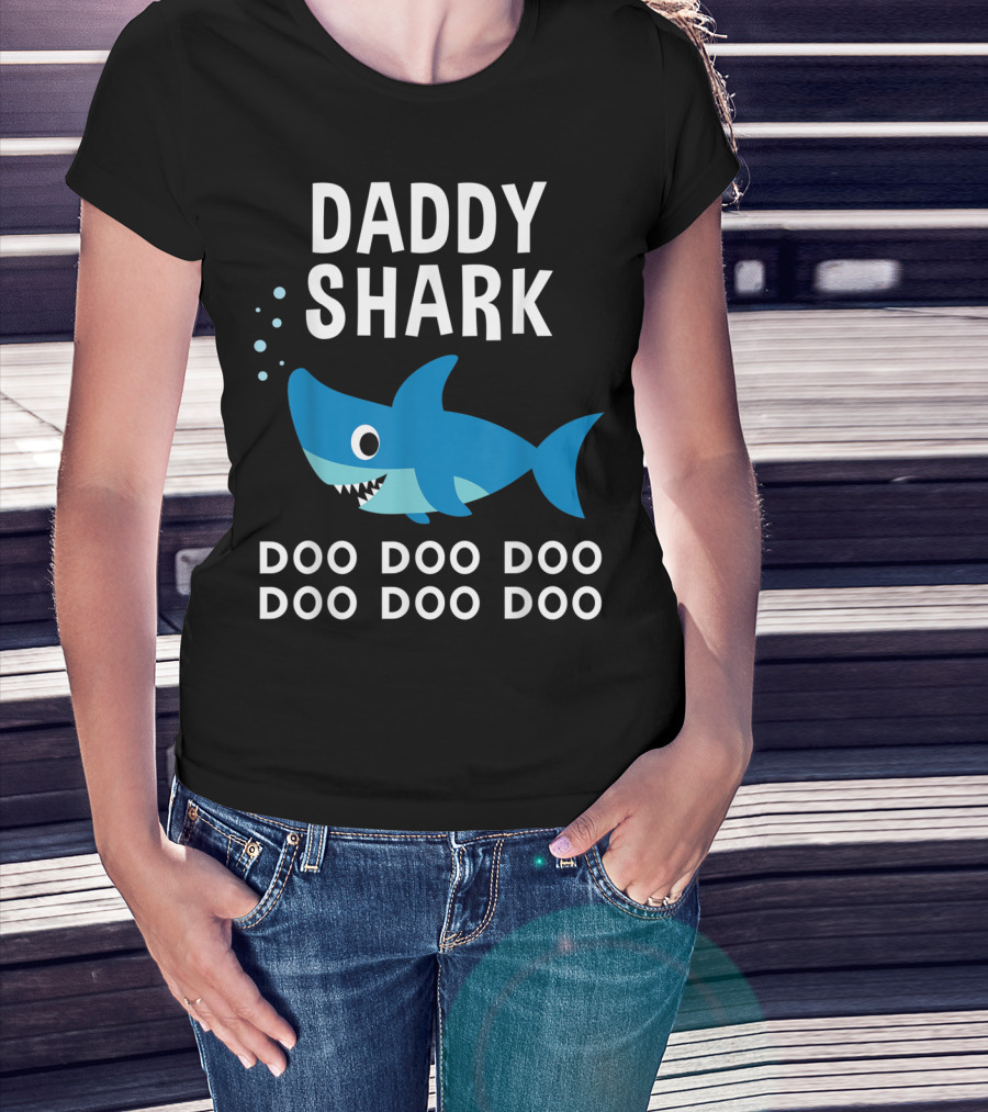 Daddy Shark Doo Doo Doo Song Lyrics Shark T-Shirt