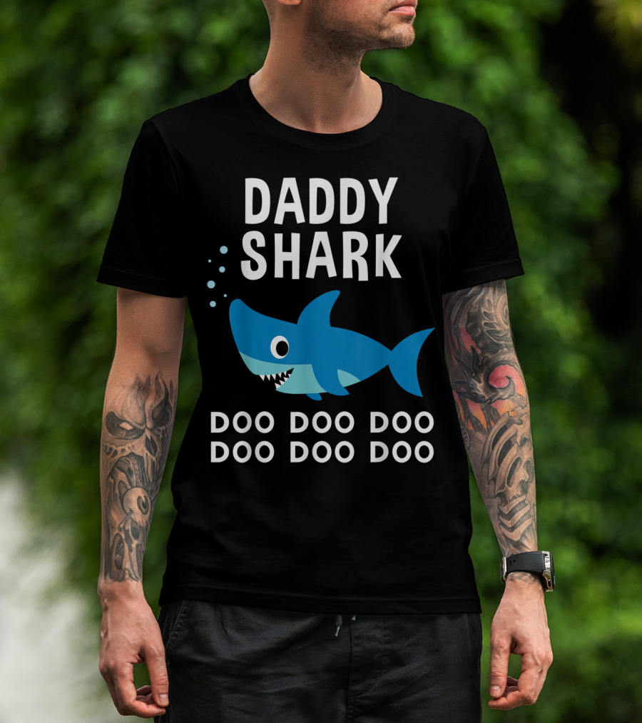 Daddy Shark Doo Doo Doo Song Lyrics Shark T-Shirt