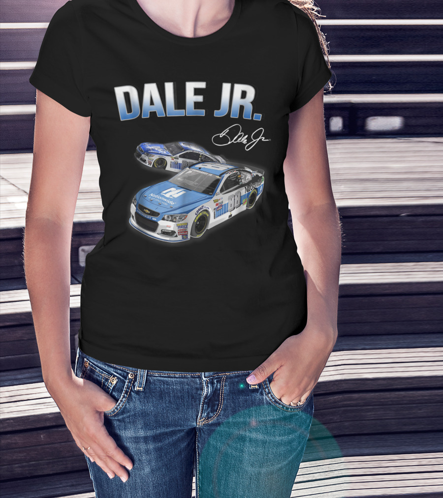 Dale Earnhardt Jr Fan For Life Nationwide Car Signature T-Shirt