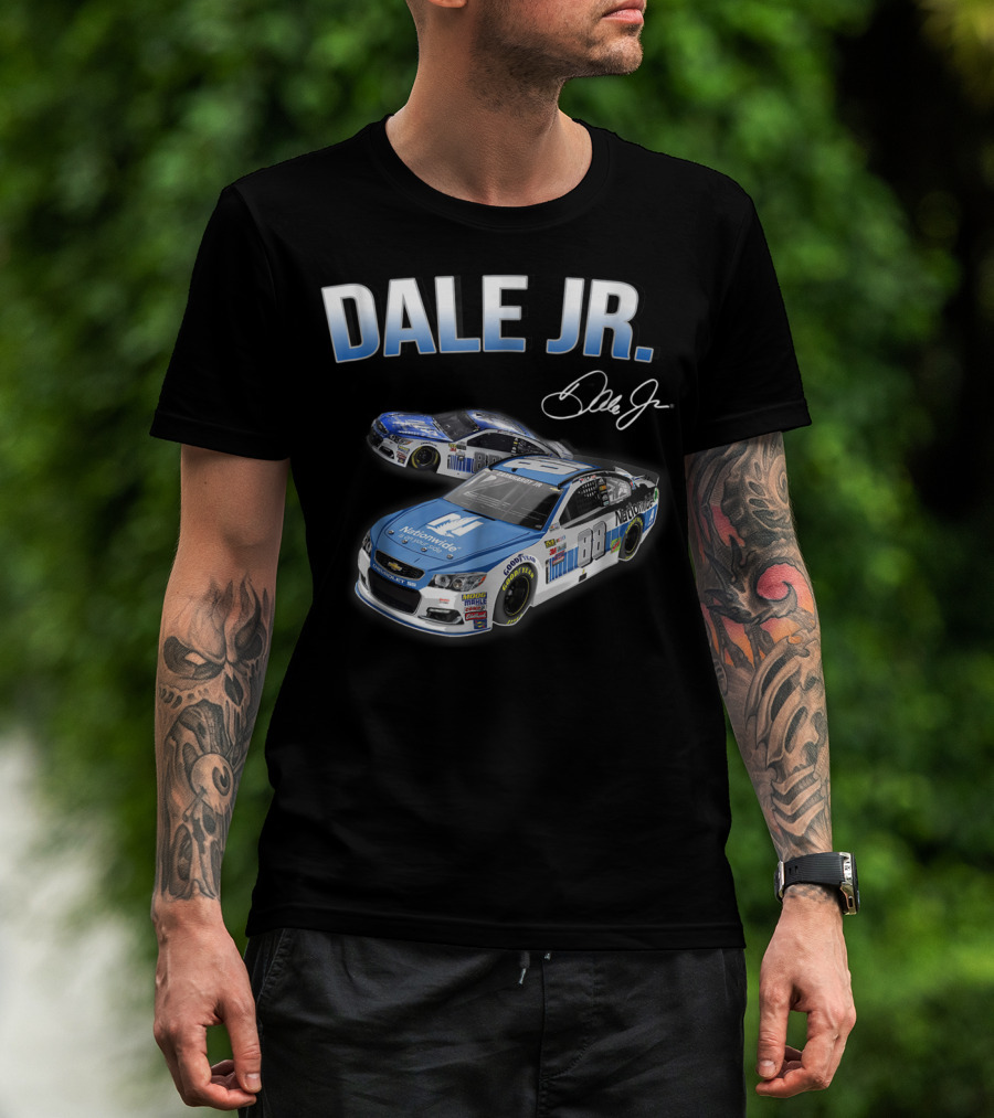 Dale Earnhardt Jr Fan For Life Nationwide Car Signature T-Shirt