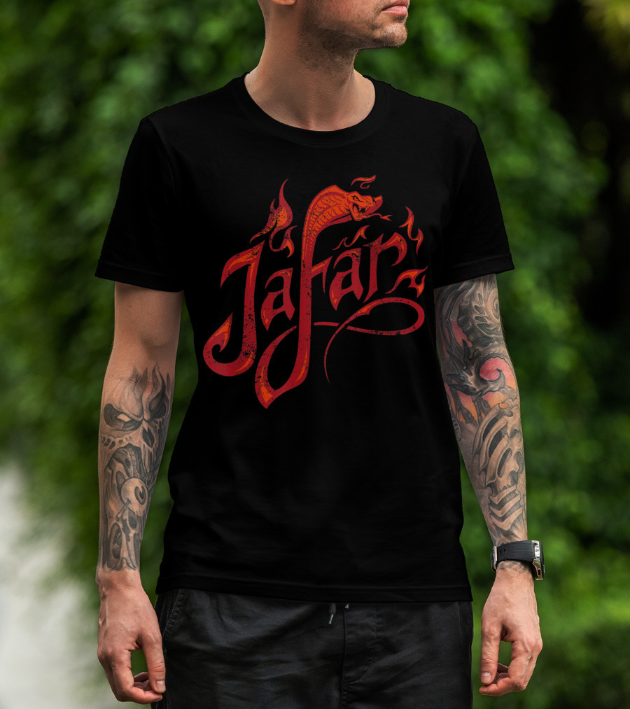 Jafar Snake Flame Design Disney Aladdin Live Action T-Shirt